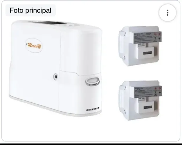 Concentrador de Oxigênio Portátil Mini Mercury com Bateria Extra - usado e revisado