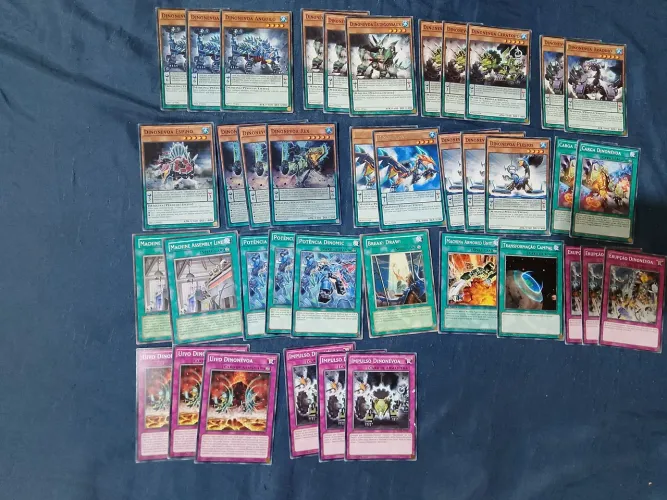Yugioh!!! Deck De Dinomist Com 39 Cartas