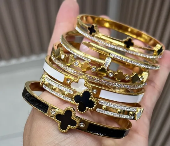 Pulseiras aço braceletes 