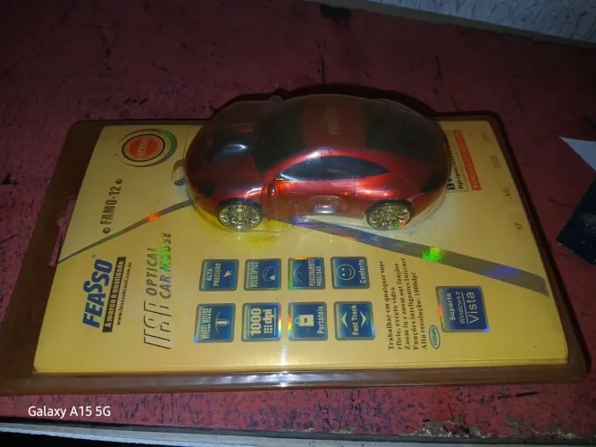 Mouse Óptico Carro Feasso - Design Inovador