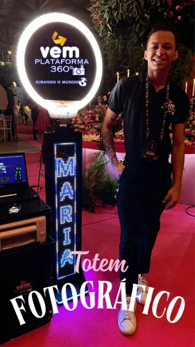 Totem fotográfico cabine de foto