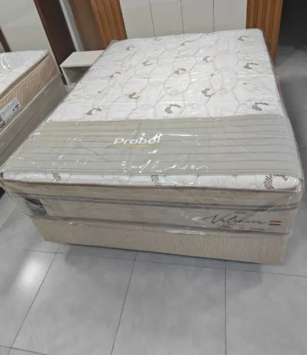 Cama Box Casal Valencia Molas Ensacadas 138x188x030cm (FAZEMOS ENTREGAS DF E ENTORNO )