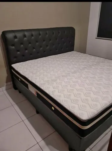 Cama Box Queen com Cabeceira