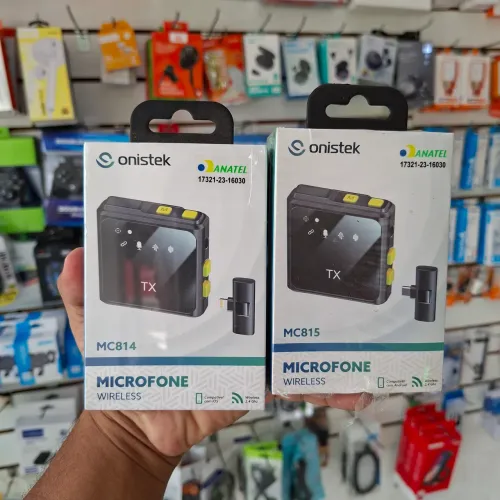 Microfone lapela profissional iphone e tipo C - entrega em slz e região