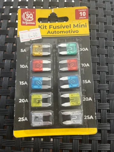 Kit Fusível Mini Automotivo 