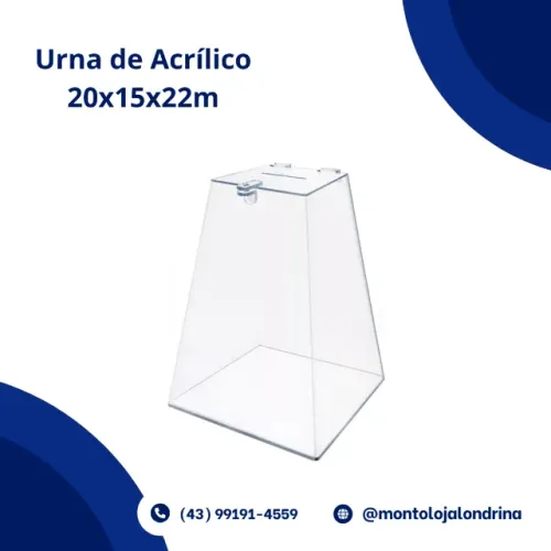 Urna de Acrílico Pequena