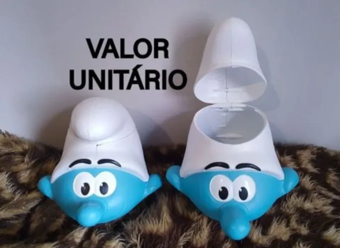 Balde de pipoca Cinemark Smurf 