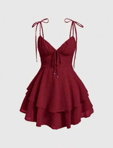 Vestido (PP)<br><br>Camadas Bainha Vestido