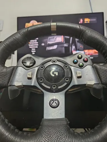 VOLANTE LOGITECH G920 (XBOX/PC) FUNCIONANDO 100% - com pedais e caixa