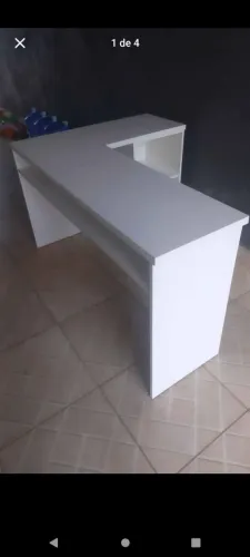 Mesa em L pra manicure nail escritório 