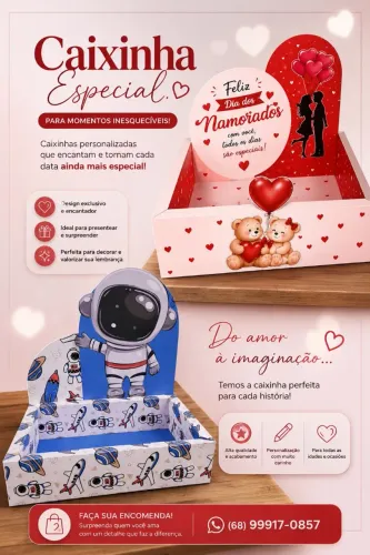 Caixa cenario personalizados 