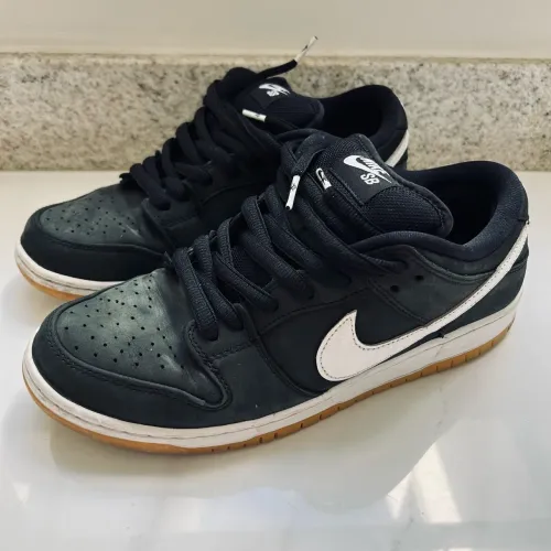 Tênis Nike SB Dunk Low Pro Black Gum 42,5 BRA 10.5 USA Skate Original