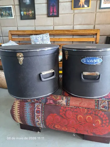 Hard case bateria toms de 12 e 14 solidos Professional   BAG PROFISSIONAL 