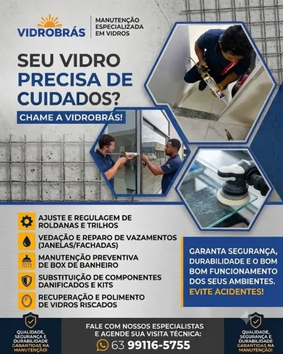 Vidraceiro - Manutenção