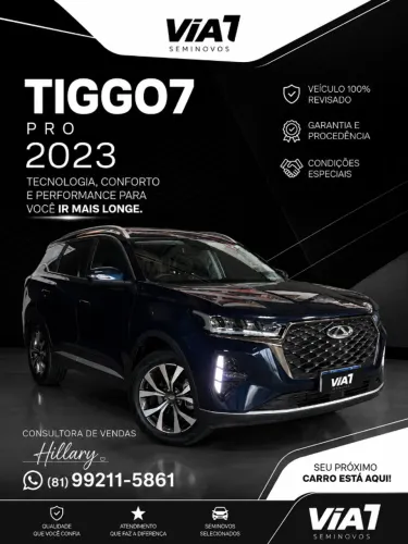Chery Tiggo 7 Pro 1.6 Turbo 16V Aut. 2023