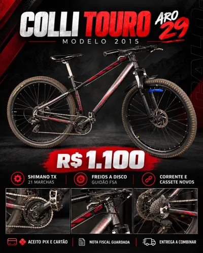 Bicicleta MTB - COLLI TOURO - tamanho 17