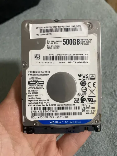 Hd 500gb notebook WD Blue