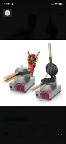 Máquina Industrial Bubble Waffle