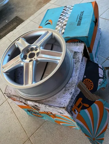 Jogo Roda Aro 18 Brw1490 Vectra Milenium 4×100 Tala 6 + Pneus Wanli SA301 185/35R18