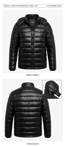 Jaqueta Puffer Tng 