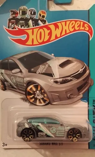 Carrinho da hot wheels SUBARU WRX STI T - HUNT sem pneus de borracha 