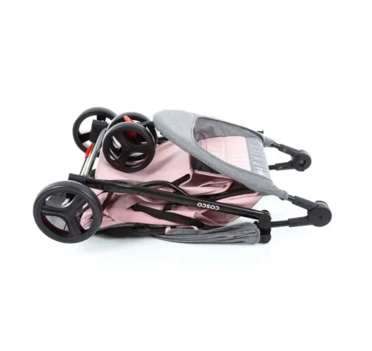 Carrinho de Bebê Cosco Jetty Feminino - Rosa Mescla