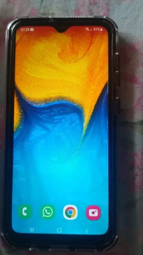 Celular Samsung a20 em perfeito estado, capa ant choque , película nova. Aceito computador