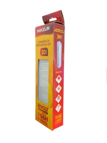 LUMINÁRIA DE EMERGÊNCIA 30 LEDS