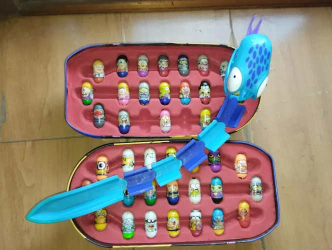 Coleção Mighty Beanz (Beans+Caixa Captain+ Cobra)