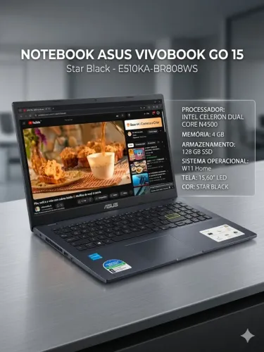 Notebook asus vivo vivobook go 15