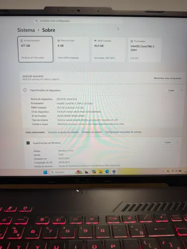 Vendo notebook em perfeito estado, na caixa