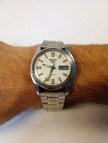 Relógio Seiko 5 Automático Vintage - Funcionando Perfeitamente