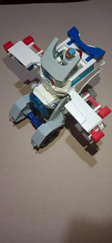 Imaginext Cyborg Jovens Titãs - Carro que Vira Robô - 100% Completo com 4 Projéteis