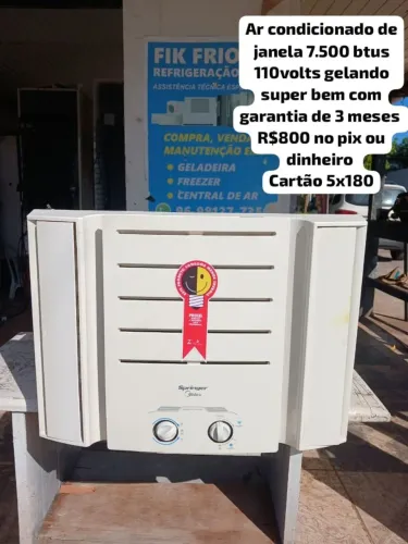 Ar condicionado de janela 7.500 btus 110volts gelando super bem com garantia de 3meses
