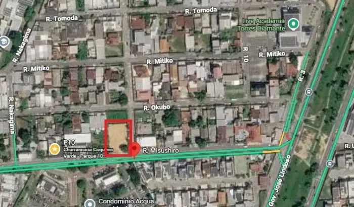 Terreno Comercial de Esquina 1.000m² - Parque 10 / Av. das Torres