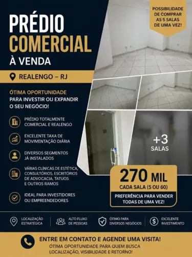 ? SALAS COMERCIAIS À VENDA - REALENGO/RJ