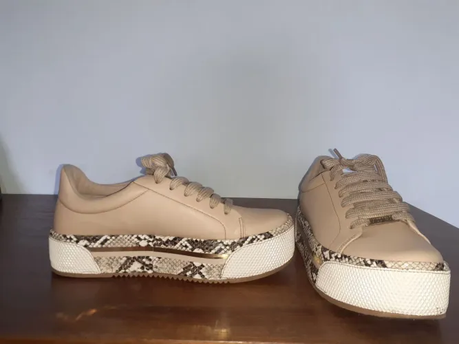 Tênis Vizzano Flatform Animal Print N 36