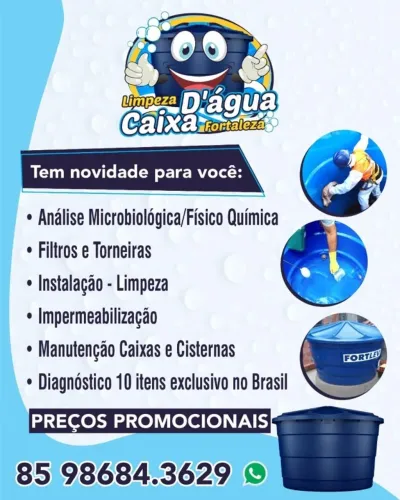 Limpeza caixa dagua fortaleza