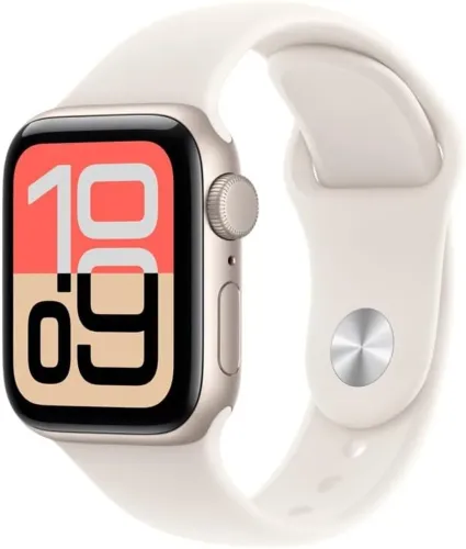 Apple Watch SE 3 GPS, Caixa em alumínio luz das estrelas de 40 mm