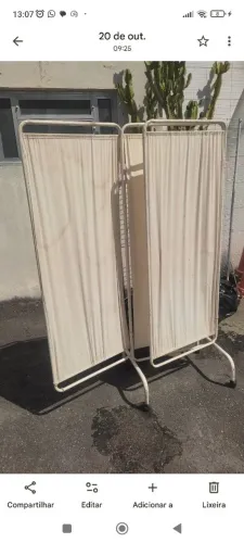 biombo triplo hospitalar clinica