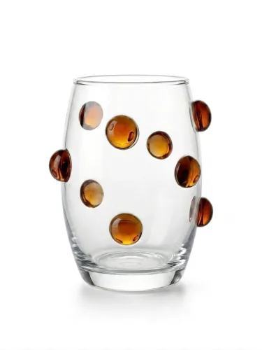 Copo Bolha 475ml | Gema de Vidro Marrom