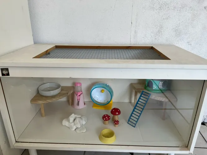 Terrário para hamster com acessórios 