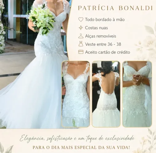 Vestido de noiva Patrícia bonaldi
