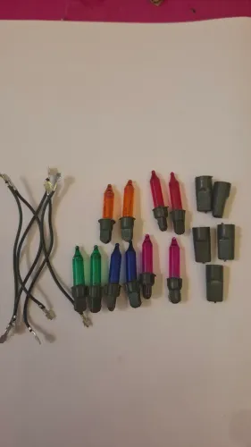 Kit lâmpadas coloridas para pisca-pisca Natal 