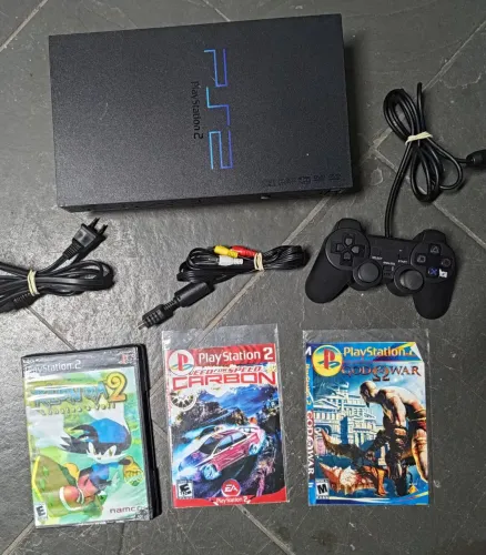 PS2 FAT Sony PlayStation tijolão funcionando e desbloq Matrix