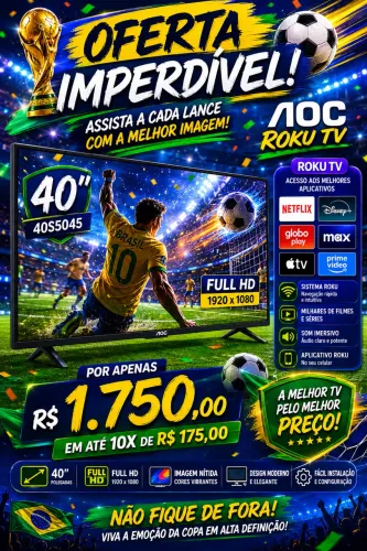 SMARTV 40? AOC Nova na caixa
