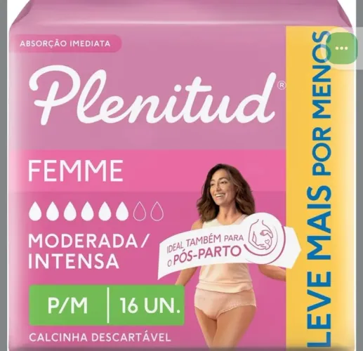 Absorvente pós parto plenitude 
