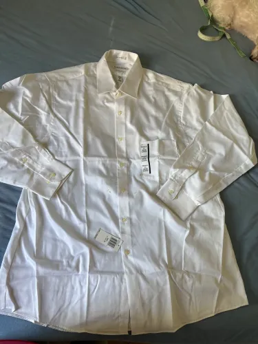 Camisa branca Van Heusen tám 17 34/35 Extra grande