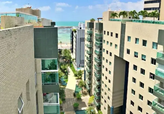 Estuda troca por casa em condomínio - Apartamento 96m² 3 quartos Condominio JTR beira mar 