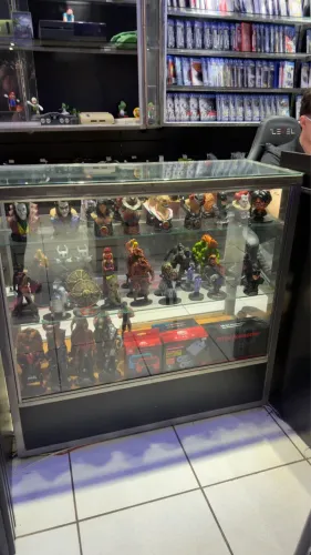 Vitrine Super moderna de aço escovado na promoção